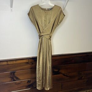 NWT Amazon PrettyGarden Satin Wrap Dress- Small